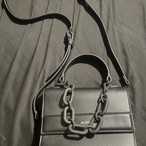 Aldo Black Crossbody Bag with Sleek Design
